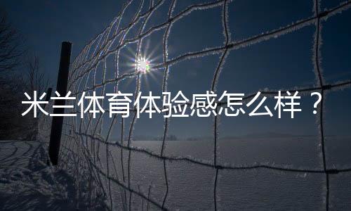 米兰体育体验感怎么样?真实观赛体验与场馆设施深度评测