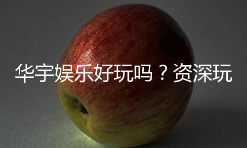 华宇娱乐好玩吗?资深玩家带你揭秘真实体验