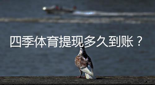 四季体育提现多久到账？到账时间、审核流程与常见延迟原因一文看懂