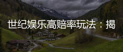 世纪娱乐高赔率玩法:揭秘高回报的实战技巧与策略