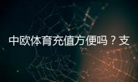 中欧体育充值方便吗？支付渠道、到账速度与安全性全面解析