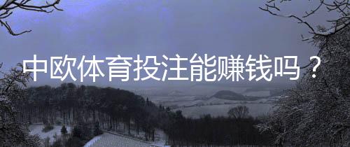 中欧体育投注能赚钱吗?真实盈利率、风险点与实战赚钱策略详解