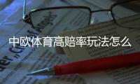 中欧体育高赔率玩法怎么玩？新手入门、实战技巧与风险管理全面解析