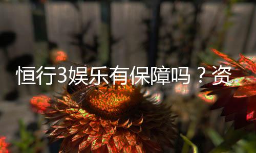 恒行3娱乐有保障吗？资深玩家揭秘平台安全性与游戏体验