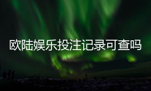 欧陆娱乐投注记录可查吗?一文详解查询方法与平台安全性