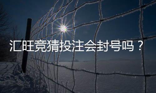汇旺竞猜投注会封号吗?揭秘平台风控规则与防封技巧