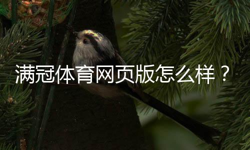 满冠体育网页版怎么样？真实体验评测：功能、优惠、安全与提现速率全解析