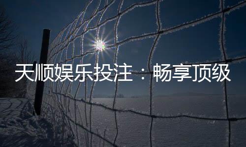 天顺娱乐投注:畅享顶级棋牌游戏的投注乐趣
