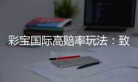 彩宝国际高赔率玩法：致胜关键就在这里