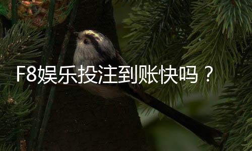 F8娱乐投注到账快吗?实测到账速度与提款技巧分享