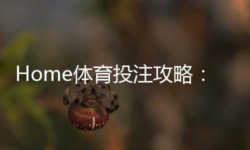 Home体育投注攻略:从入门到精通的实战技巧解析