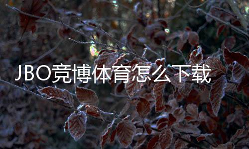 JBO竞博体育怎么下载？官方安全下载指南与手机电脑版安装图文教程