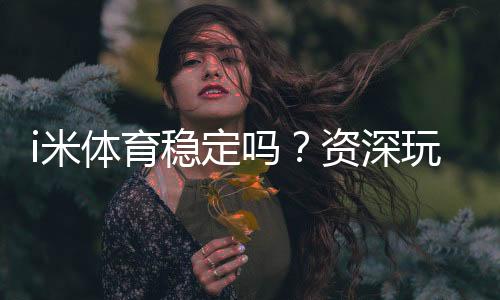 i米体育稳定吗?资深玩家实测体验与平台安全性解析